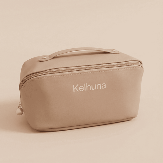 Premium Beige Cosmetic Bag